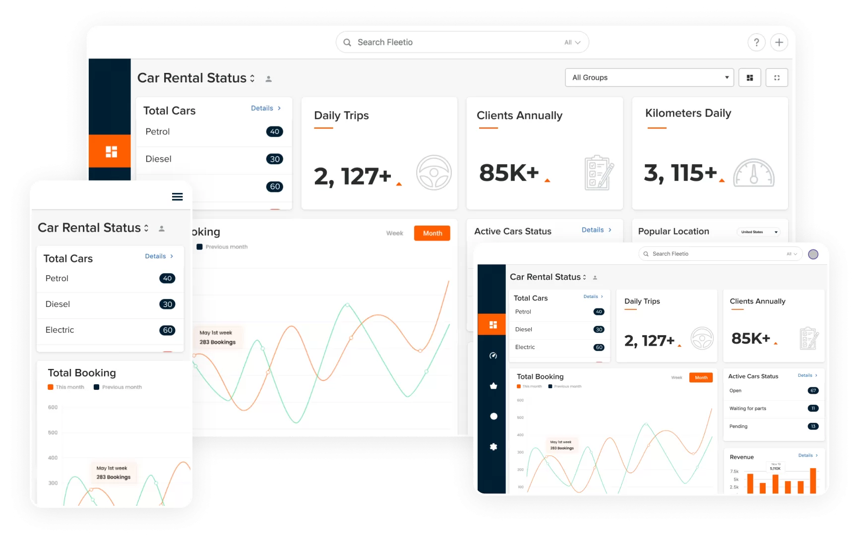 Rental AI client and operations dashboard